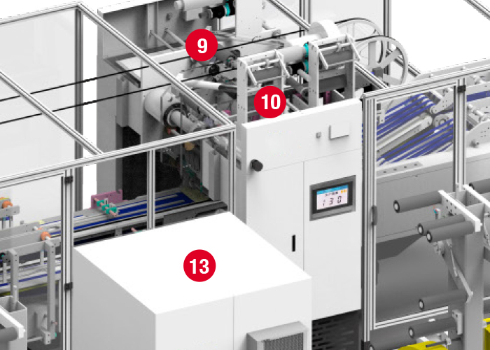 HEAT SEALING SQUARE BOTTOM VALVE BAG MAKING MACHINE